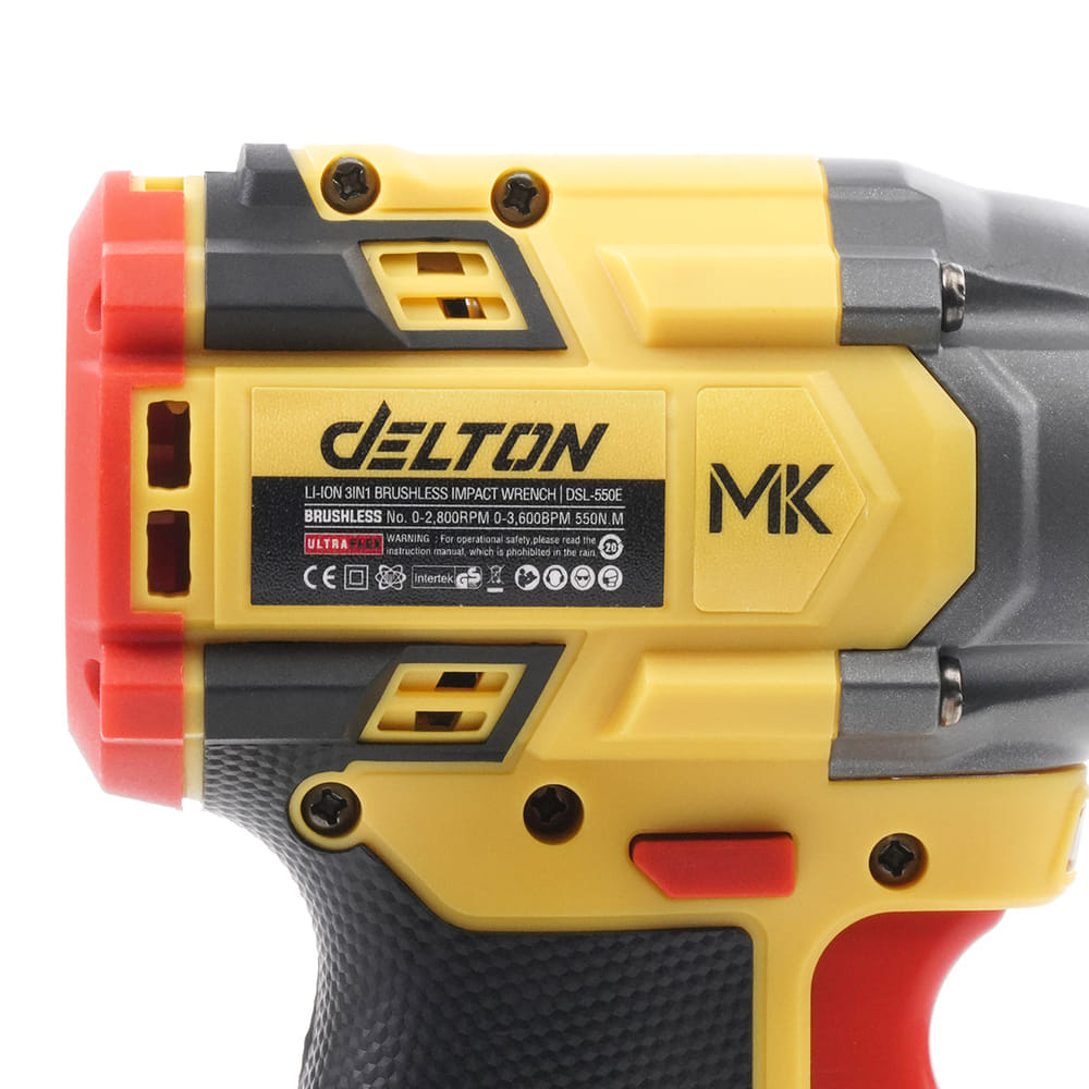 บล็อกกระแทกไร้สาย (พร้อมแบตเตอรี่) DELTON รุ่น DSL-550E TURBO FORCE 20V 12AH